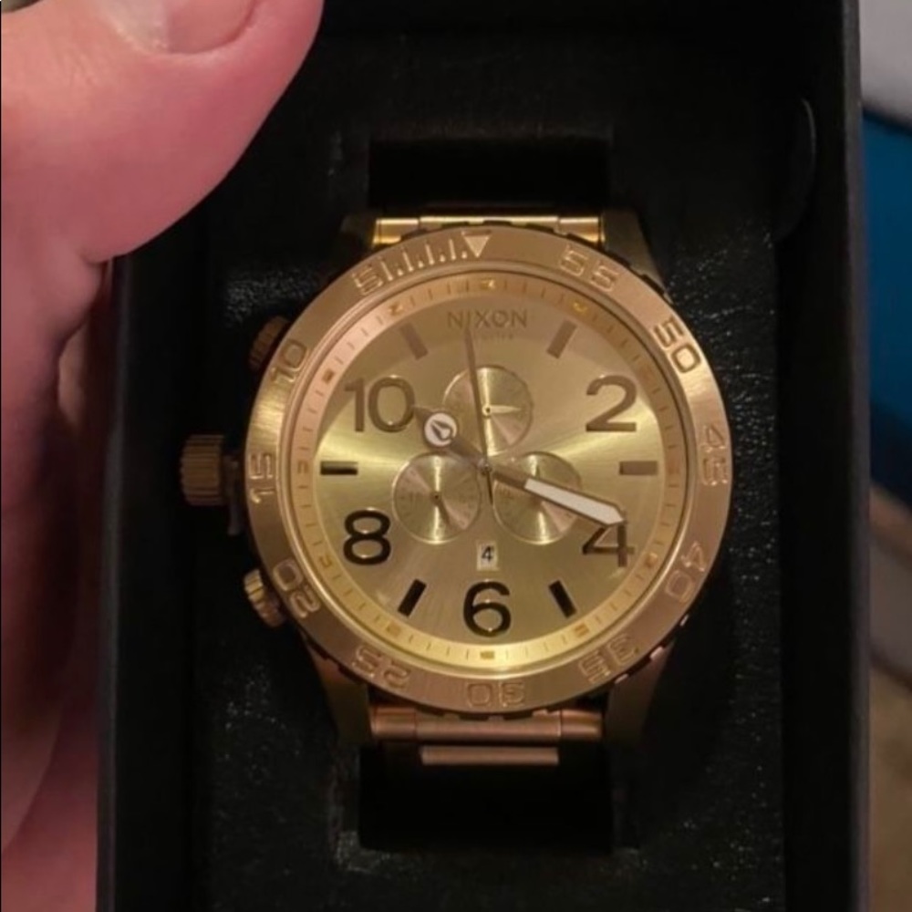 Nixon Gold big faced watch